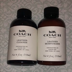 Coach leather cleaner and moisturizer set